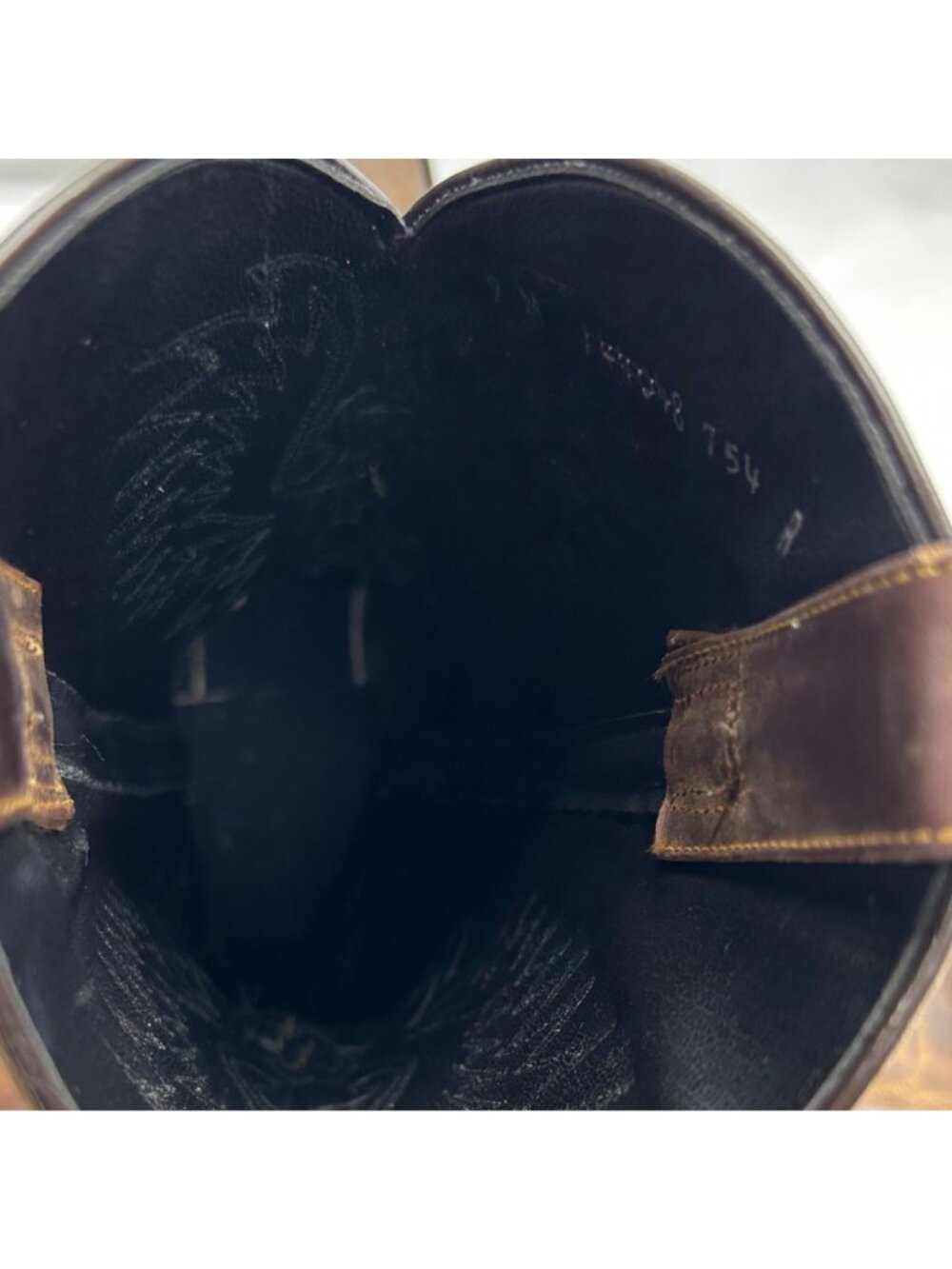 Cowboy Boots By ACME Women's 9 Brown Leather - Picture 10 of 16